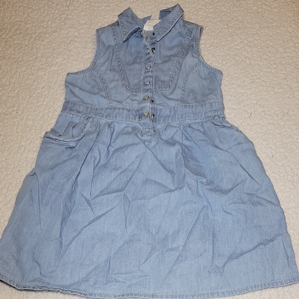 Chic Light Blue Kids Denim Dress